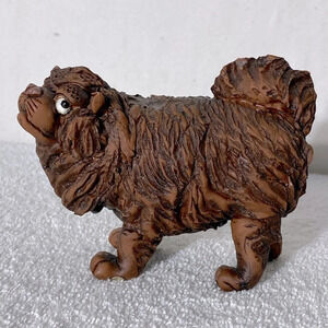 Vintage Brown Wrinkly Dog Figurine